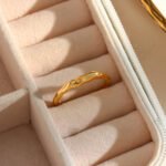 European And American Ins Fashion Simple And Light Luxury Elegant Jewelry Stainless Steel Bamboo Ring - Image 2