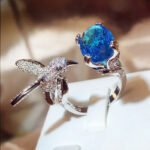 Women's Fashion Saint Mary's Hummingbird Ring - Image 2