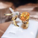 Women's Fashion Saint Mary's Hummingbird Ring - Image 6