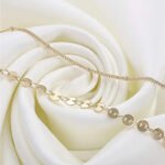 Dainty Gold Bracelets For Women, 14K Gold Filled Adjustable Layered Bracelet Cute Oval Chain  Bar Gold Bracelets For Women Jewelry - Image 4