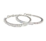 Simple Gold Ladies Zircon Earrings European And American Big Earrings - Image 2